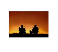 Breaking Bad Walter Jesse Sunset Movie Poster artistico, tela, stampe artistiche, regali, foto, quadro, decorazione per la casa, 60 x 90 cm