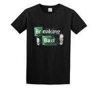 Breaking Bad Walter White And Jesse Pinkman Men's Black T-Shirt Unisex Tee Shirt S