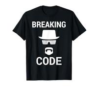 Breaking Code - Design Bianco per Gli Hacker di Sicurezza informatica Maglietta