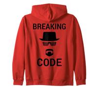 Breaking Code - Design Nero per Gli Hacker di Sicurezza informatica Felpa con Cappuccio