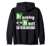 Breaking Heat - Camicia da Cucina Divertente da Chef Felpa con Cappuccio