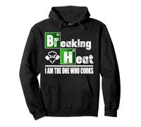 Breaking Heat - Camicia da Cucina Divertente da Chef Felpa con Cappuccio