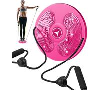 Breaking Limits Slimmy Pedana Rotante Dimagrante - Twist Waist Disc Board Casa per Fitness & Ginnastica - Pedana Girevole Disco (Rosa)