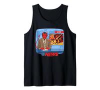 Breaking News Satan Occult Retro Vintage Funny Adult Humor Canotta
