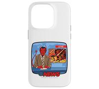 Breaking News Satan Occult Retro Vintage Funny Adult Humor Custodia per iPhone 14 Pro