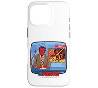 Breaking News Satan Occult Retro Vintage Funny Adult Humor Custodia per iPhone 16 Pro