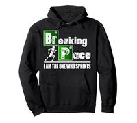 Breaking Space Running Funny Runner Felpa con Cappuccio