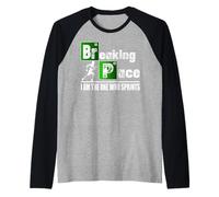 Breaking Space Running Funny Runner Maglia con Maniche Raglan