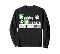 Breaking Whiskers Cat Sono io Quello Che pulisce Felpa