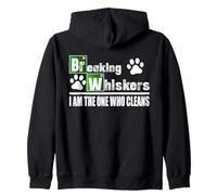 Breaking Whiskers Cat Sono io Quello Che pulisce Felpa con Cappuccio