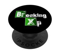 Breaking XP Gamer Level Up Video Game Player Regalo PopSockets PopGrip Adesivo