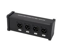 Breakout Cavo XLR Multirete, Kit Breakout 4 Canali 3 Pin su RJ45 Ethercon Extender Trasmettitore Audio