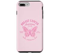 Breast Cancer Awareness Club Pink Ribbon Butterfly Custodia per iPhone 7 Plus/8 Plus