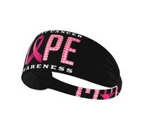 Breast Cancer Awareness Elastic Exercise Headband For Women&Men,Wide Headbands For Women Athletic Sweatbands - Fashion Elastic Sports Hair Band For Yoga Fitness