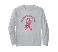 Breast Cancer Awareness - Maglietta con Citazione Together We Rise in Pink Maglia a Manica