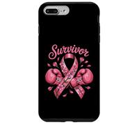 Breast Cancer Survivor T-Shirt - Nastro rosa guantoni da boxe Custodia per iPhone 7 Plus/8 Plus