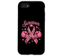 Breast Cancer Survivor T-Shirt - Nastro rosa guantoni da boxe Custodia per iPhone SE (2020) / 7/8