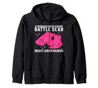 Breast Cancer Warrior Gifts Breast Cancer Awareness Women Felpa con Cappuccio