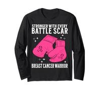 Breast Cancer Warrior Gifts Breast Cancer Awareness Women Maglia a Manica