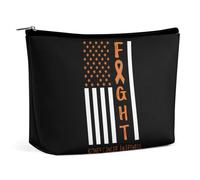 Breast Cancer Warrior Support Squad Kidney Cancer Awareness Borsa per cosmetici da viaggio Borsa per il trucco portatile Borsa per articoli da toeletta di grande capacità Borse per riporre le donne-3