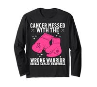 Breast Cancer Warrior Women Breast Cancer Awareness Gifts Maglia a Manica