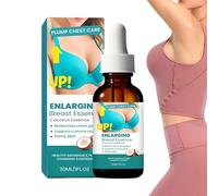 Breast Firming Oil, Hydrating Massage Blend, Plump Solution with Smooth Texture, Non Greasy Formula with Quick Absorption, Cosmetic Accessory, Portable Grooming Aid for Women Daily Care Confidence