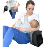 Breast Intentions ® Cuscino portatile per allattamento al seno, supporto gonfiabile per braccia per allattamento e allattamento, altezza e fermezza regolabili, blocco di supporto per l'alimentazione +
