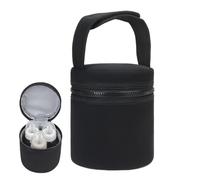 Breast Milk Cooler Bag, Baby Bottle Cooler, Insulated Baby Bottle Bag, Bottle Warmer Bag, Baby Milk Prep Machine, (12.5x15.5cm/4.92x6.1 Inches) For Breastmilk Cooler Bag, White, Gray And Black