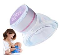 Breast Pump, Electric Breastfeeding Pump, 14x10x7.6cm Rechargeable Milk Extractor, 5 Modes 15 Levels Suction, Low Noise Nursing Breast Pumps for Indoor Outdoor Use