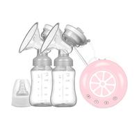 Breastfeeding Pump, Rechargeable Pump, Portable Breast Pump, Milk Extraction Pump, Includes 2 Milk Bottles Multiple Modes Low Noise Easy to Use Portable Design Suitable for Working Moms