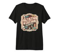 Breastfeeding & Pumping Humor, Nursing Top, Lactating Mom Maglietta Premium