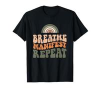 Breath Manifest Repeat Yoga Manifesting Affirmation Maglietta