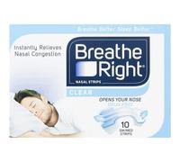 CEROTTI NASALI BREATHE RIGHT TRASPARENTI 10 PEZZI