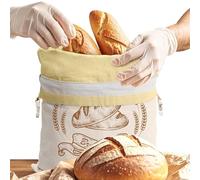 Breathable Bread Storage Pouch, Bees Wax Bag, Sustainable Freezer Preservation Sleeve, Reusable Dough Proofing Cover for Home Farm Accessory Outdoor Travel Camping Trips Organic Kitchen Storage