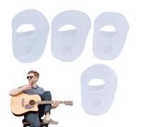 Breathable Elastic 4PCS Finger Covers Protection for Finger Tips | Thumb Picks, Small Guitar Nails, FingerPads for Stringed Instrument