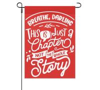 Breathe Darling This Is Just A Chapter Jesus Bible Bandiera Da Giardino Appendere Bandiera Da Cortile Colorato Bandiere Da Cortile Per Interni Campionato Feste 30X45cm