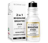 Breathe Easy Roll on Stick Peppermint Eucalyptus Camphor Essential Oil Blend Str