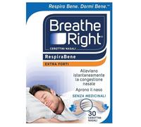 Cerottini Nasali Respirabene Extra Forti Breathe Right 30 Pezzi