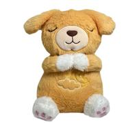 Breathing Animal - Realistic Sleeping Plush Toy, Soft Interactive Pet with Sound, Light, and Motion Features, Four Gear Adjustable Stuffed Doll | Portable, Kids Room, Nursery, Birthday Gift, Girls