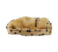 Breathing Dog Stuffed Animal, Interactive Plush Puppy Toy for Calming, Sleep Time, Bedtime Comfort, Travel and Road Trips, Soft Huggable Toy for Children Boys, Girls, Adults, Daycare, Birthday Gift