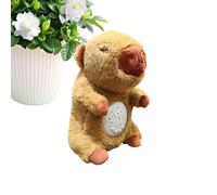 Breathing Stuffed Animal Plush Capybara, Realistic Motion Sleep Companion with Light Projection, Soft Cozy Cuddle Toy Relaxation, Ideal for Bedroom Students Kids Teens Adults Nighttime Comfort, 30cm