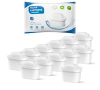 BREAUILL Cartucce Filtro Dell'acqua, Ricambio per Brita Maxtra Pro All-in-1, Maxtra+ Plus, Compatibili con Brita Marella Bollitore, Riducono Odori e Impurità (12)