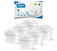 BREAUILL Cartucce Filtro Dell'acqua, Ricambio per Brita Maxtra Pro All-in-1, Maxtra+ Plus, Compatibili con Brita Marella Bollitore, Riducono Odori e Impurità (6)
