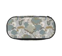 BREAUX Astuccio per matite con stampa di giglio nero, borsa per il trucco, borsa robusta, adatta per ufficio o accessori essenziali da viaggio, Nero, One Size, Portabilità