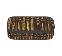 BREAUX Astuccio unisex con stampa di geroglifici dell'antico Egitto, borsa versatile per cancelleria per ufficio, viaggi o trucco
