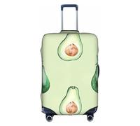 BREAUX Avocado Pattern Stampa Trolley Valigia Copertura protettiva Bagagli Copertura protettiva Unico Doppio Motivo su entrambi i lati, Bianco, Grande, Bianco, Grande, bianco, L