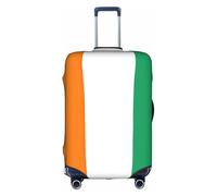 BREAUX Bandiera della Costa d'Avorio Stampa Dei Bagagli Coperture Protettive Maniche Dei Bagagli Coperture Decorative, Zip Bagagli Coperture, Bianco, Large