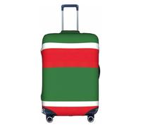 BREAUX Bandiera della Repubblica Cecena Stampa Bagagli Coperture Protettive Dei Bagagli Maniche Dei Bagagli Coperture Decorative, Zip, bianco, S