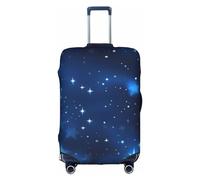BREAUX Blue Shining Stars modello stampa trolley valigia copertura protettiva bagagli copertura protettiva unico motivo su entrambi i lati, bianco, piccolo, Bianco, Small