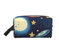 BREAUX Borsa cosmetica stampata con cielo stellato, borsa cosmetica per accessori da viaggio da donna, Cielo stellato Universo Space2, Taglia unica